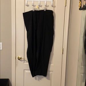 black scrub pants